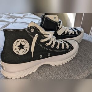 Converse Kids Black and White High-Top Sneakers